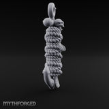 Skull-Faced Rope-Bound Undead Ship Anchor Miniature for Dungeons and Dragons, Pathfinder or other TTRPGs