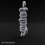 Skull-Faced Rope-Bound Undead Ship Anchor Miniature for Dungeons and Dragons, Pathfinder or other TTRPGs