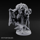 Skull Key Clutching Hag Witch Miniature for Dungeons and Dragons, Pathfinder or other TTRPGs
