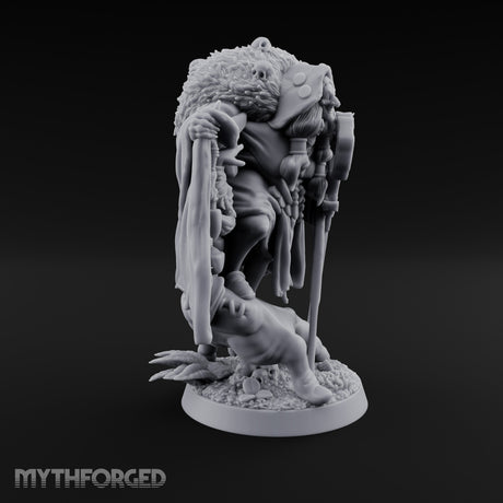 Skull Key Clutching Hag Witch Miniature for Dungeons and Dragons, Pathfinder or other TTRPGs