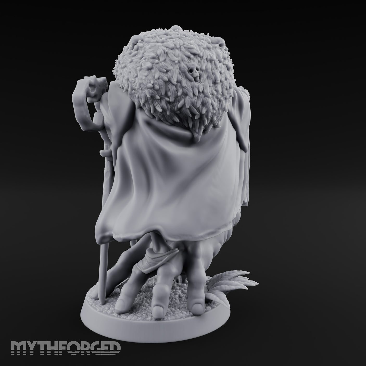 Skull Key Clutching Hag Witch Miniature for Dungeons and Dragons, Pathfinder or other TTRPGs