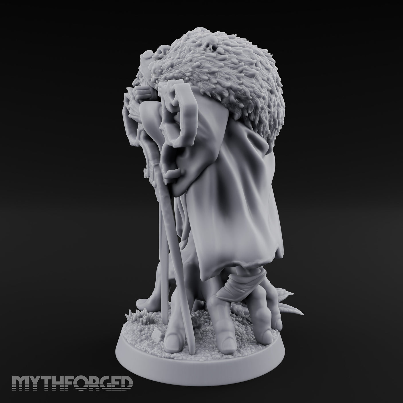 Skull Key Clutching Hag Witch Miniature for Dungeons and Dragons, Pathfinder or other TTRPGs