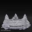 Skull-Marked Shard-Ringed Dark Ritual Summoning Circle Miniature for Dungeons and Dragons, Pathfinder or other TTRPGs