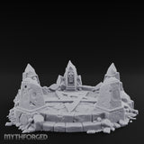Skull-Marked Shard-Ringed Dark Ritual Summoning Circle Miniature for Dungeons and Dragons, Pathfinder or other TTRPGs