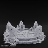 Skull-Marked Shard-Ringed Dark Ritual Summoning Circle Miniature for Dungeons and Dragons, Pathfinder or other TTRPGs