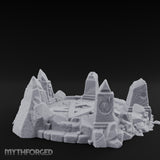 Skull-Marked Shard-Ringed Dark Ritual Summoning Circle Miniature for Dungeons and Dragons, Pathfinder or other TTRPGs