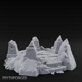 Skull-Marked Shard-Ringed Dark Ritual Summoning Circle Miniature for Dungeons and Dragons, Pathfinder or other TTRPGs