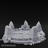 Skull-Marked Shard-Ringed Dark Ritual Summoning Circle Miniature for Dungeons and Dragons, Pathfinder or other TTRPGs
