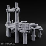 Skull-Mounted Rope-Lashed Tribal Offering Pit Altar Miniature for Dungeons and Dragons, Pathfinder or other TTRPGs