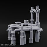 Skull-Mounted Rope-Lashed Tribal Offering Pit Altar Miniature for Dungeons and Dragons, Pathfinder or other TTRPGs