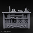 Skull-Rested Scroll-Cluttered Pirate Scholar's Bookcase