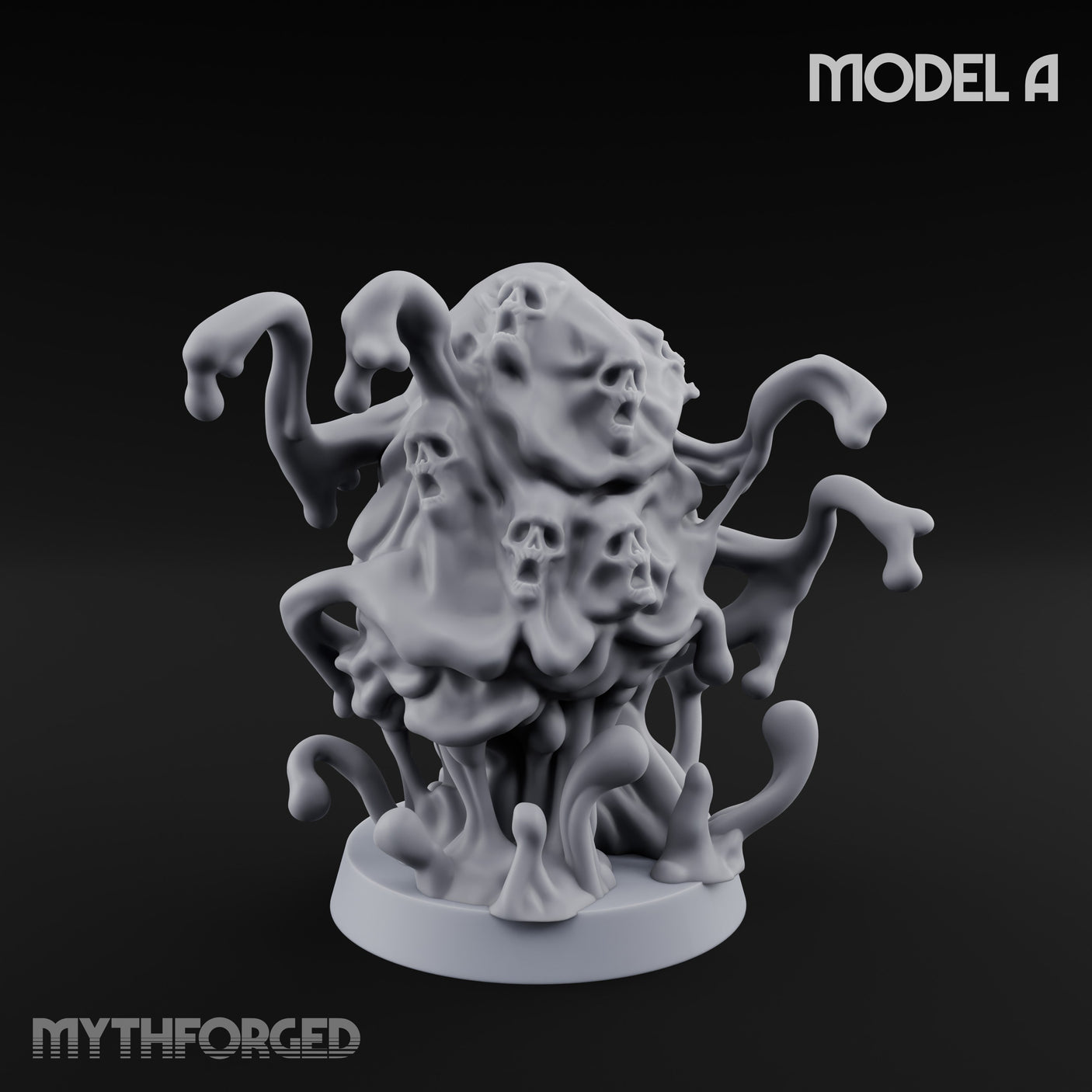 Skull Seeping Oblex Horror A Miniature for Dungeons and Dragons, Pathfinder or other TTRPGs