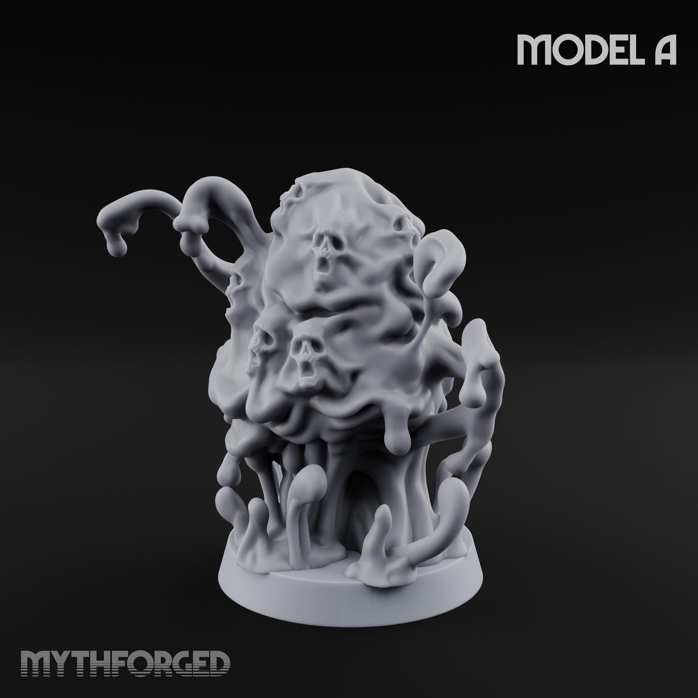 Skull Seeping Oblex Horror A Miniature for Dungeons and Dragons, Pathfinder or other TTRPGs