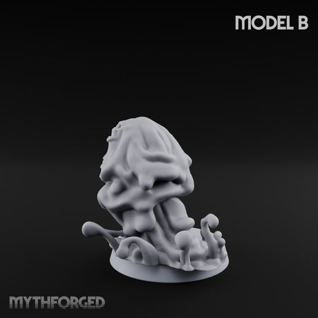 Skull Seeping Oblex Horror B Miniature for Dungeons and Dragons, Pathfinder or other TTRPGs