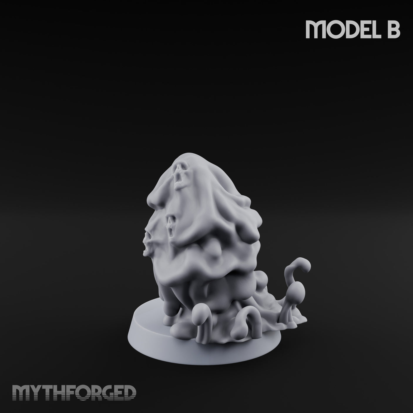 Skull Seeping Oblex Horror B Miniature for Dungeons and Dragons, Pathfinder or other TTRPGs