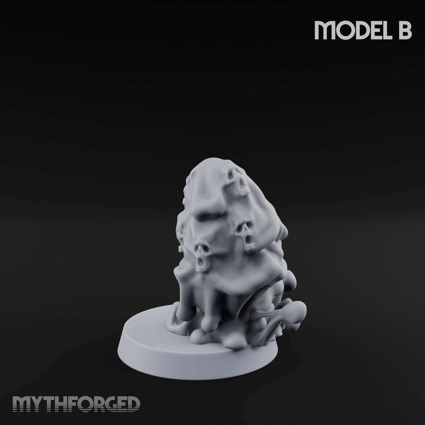 Skull Seeping Oblex Horror B Miniature for Dungeons and Dragons, Pathfinder or other TTRPGs