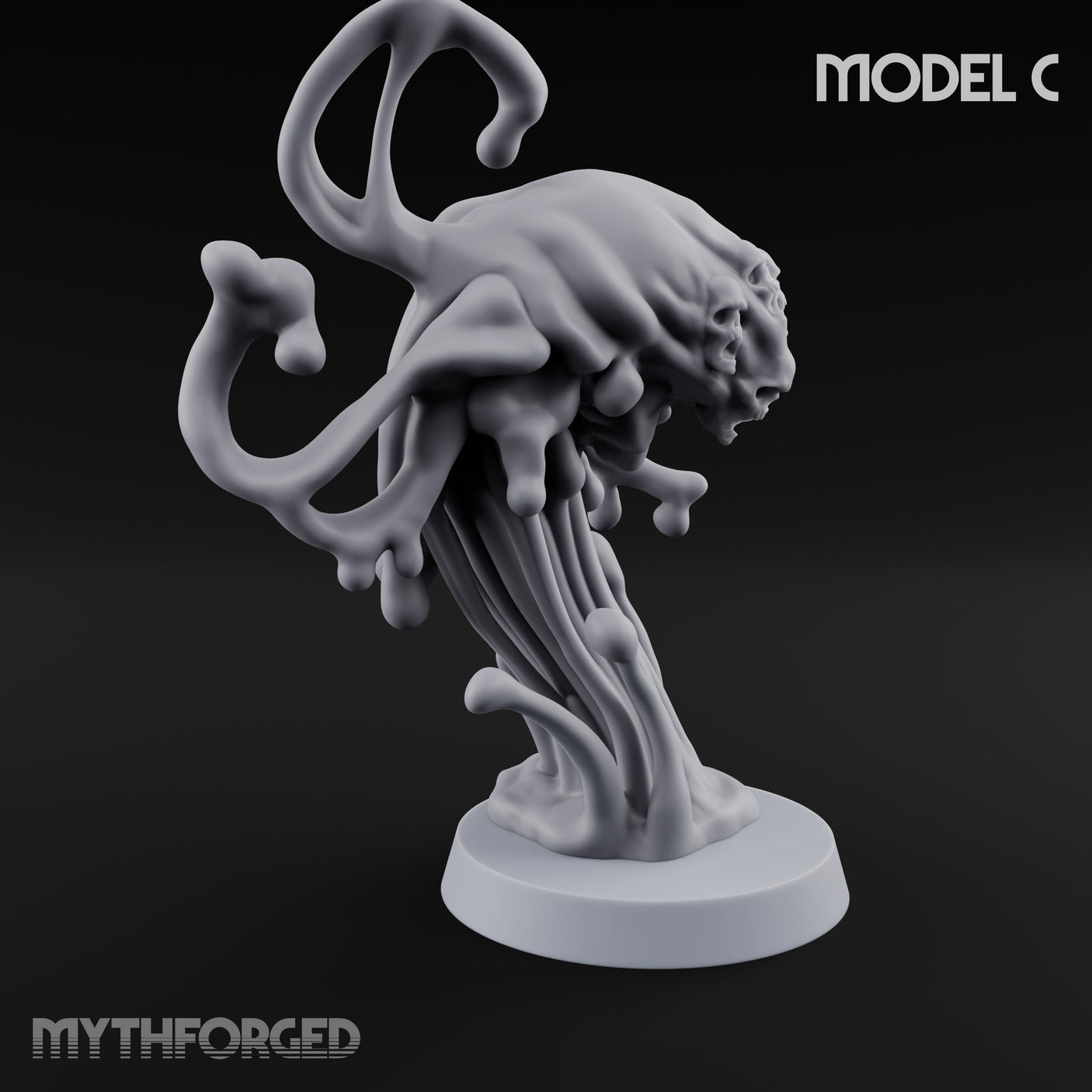 Skull Seeping Oblex Horror C Miniature for Dungeons and Dragons, Pathfinder or other TTRPGs
