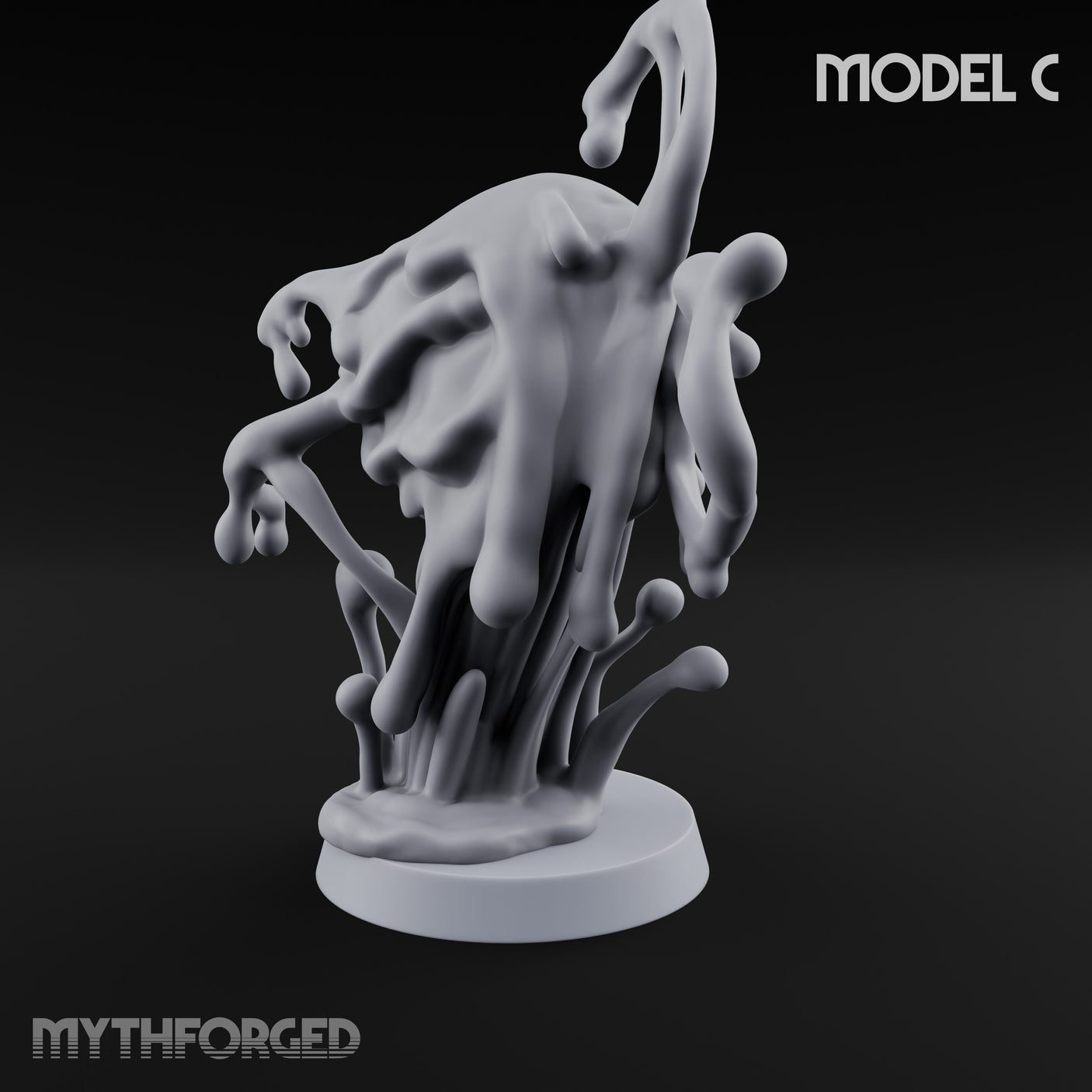 Skull Seeping Oblex Horror C Miniature for Dungeons and Dragons, Pathfinder or other TTRPGs