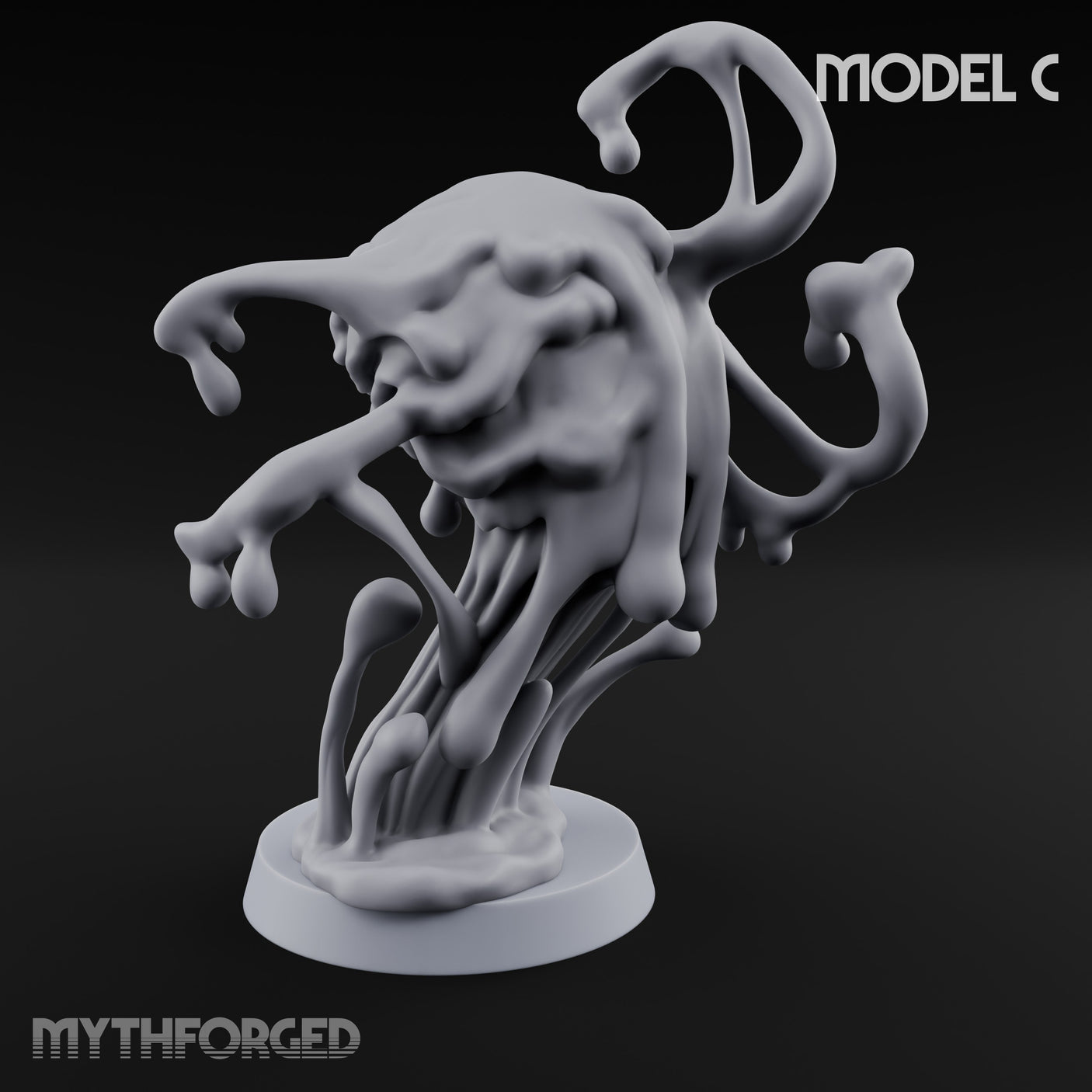 Skull Seeping Oblex Horror C Miniature for Dungeons and Dragons, Pathfinder or other TTRPGs