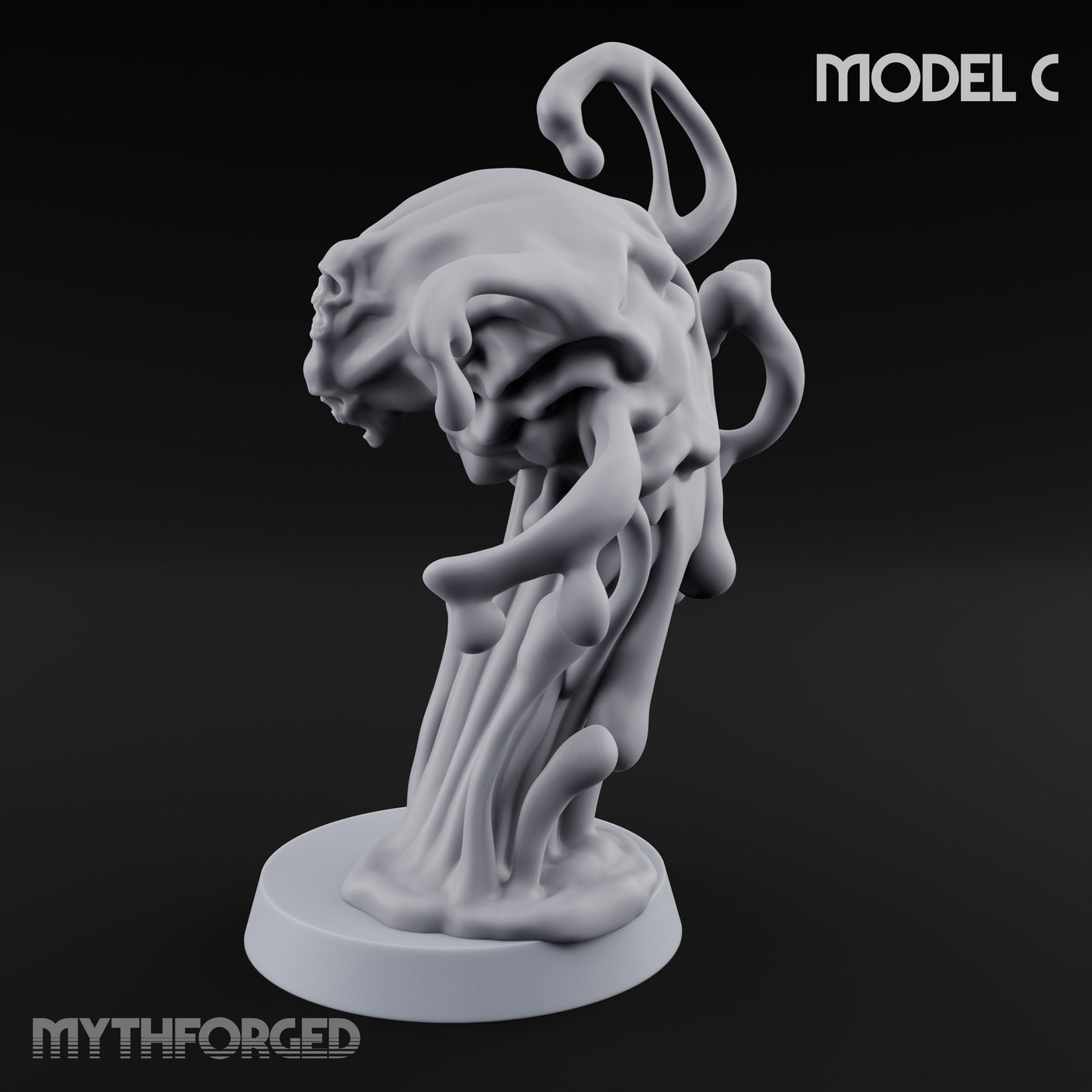 Skull Seeping Oblex Horror C Miniature for Dungeons and Dragons, Pathfinder or other TTRPGs