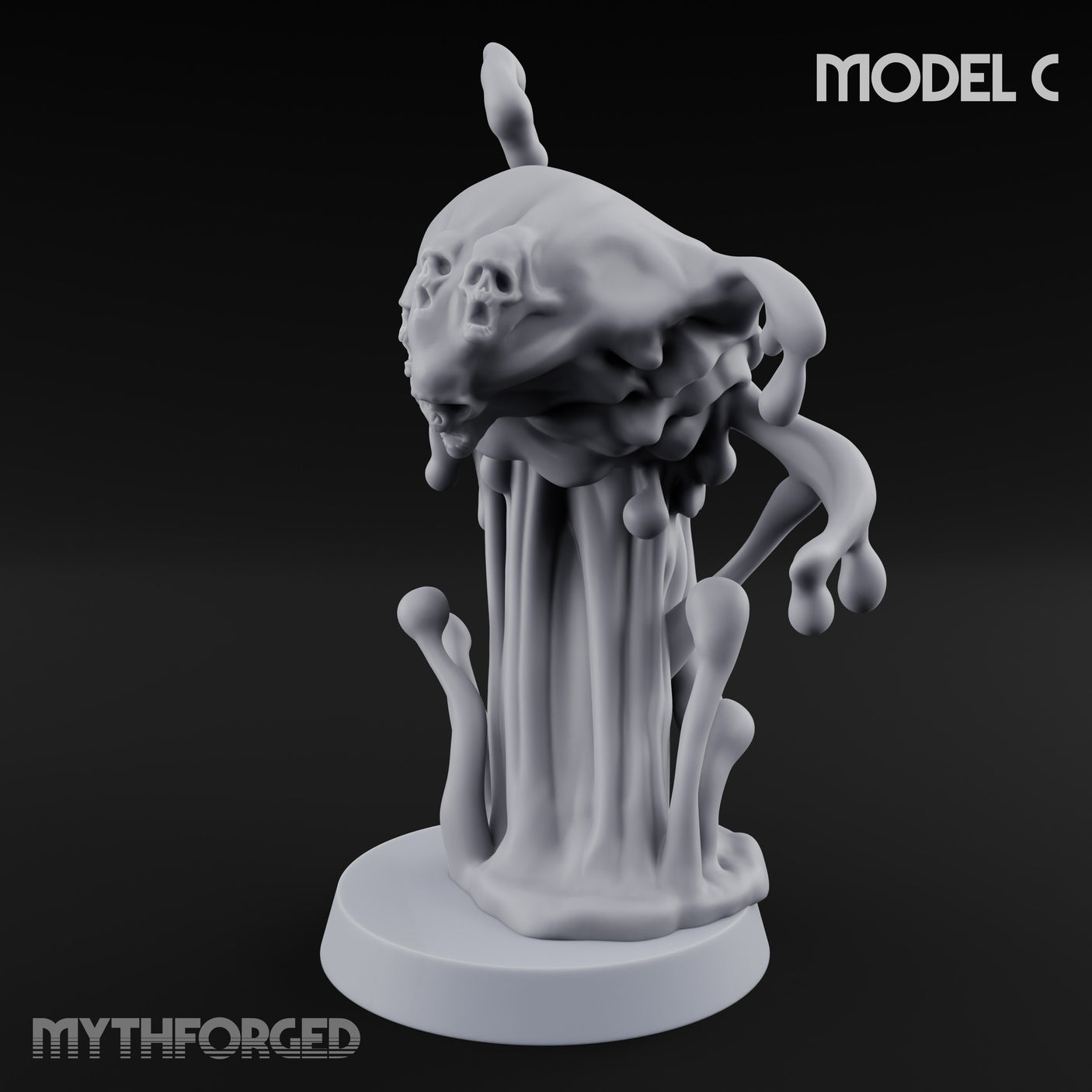 Skull Seeping Oblex Horror C Miniature for Dungeons and Dragons, Pathfinder or other TTRPGs