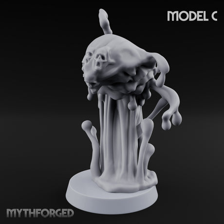 Skull Seeping Oblex Horror C Miniature for Dungeons and Dragons, Pathfinder or other TTRPGs