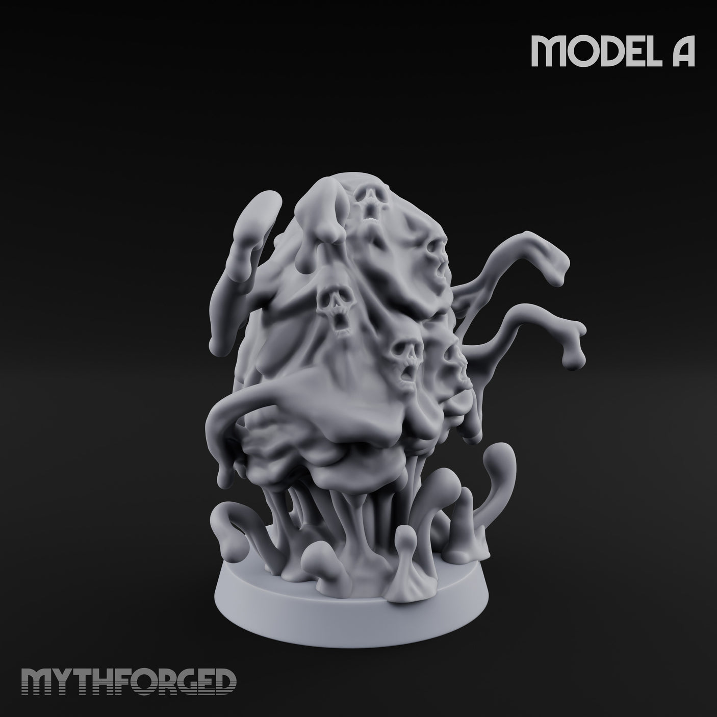 Skull Seeping Oblex Horrors Miniature for Dungeons and Dragons, Pathfinder or other TTRPGs