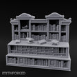 Skull-Shelved Drawer-Banked Scholar's Grand Library Cabinet Miniature for Dungeons and Dragons, Pathfinder or other TTRPGs