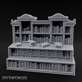 Skull-Shelved Drawer-Banked Scholar's Grand Library Cabinet Miniature for Dungeons and Dragons, Pathfinder or other TTRPGs