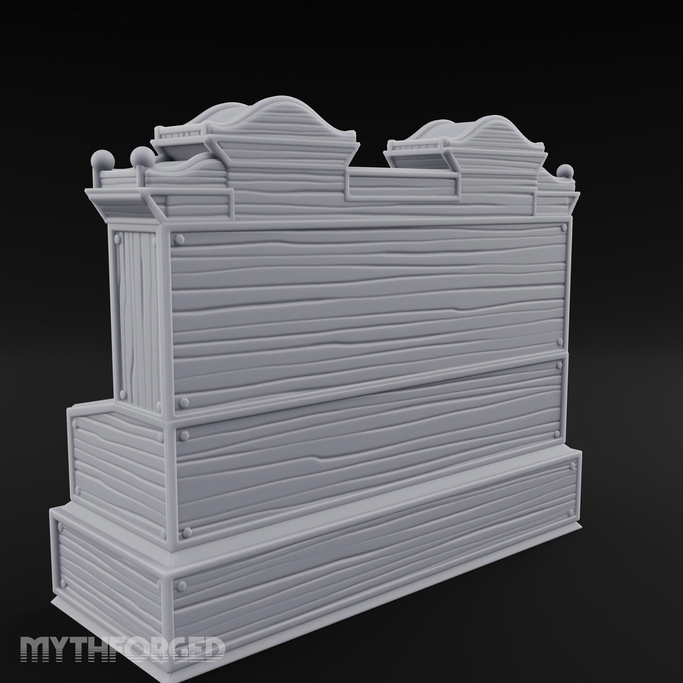 Skull-Shelved Drawer-Banked Scholar's Grand Library Cabinet Miniature for Dungeons and Dragons, Pathfinder or other TTRPGs