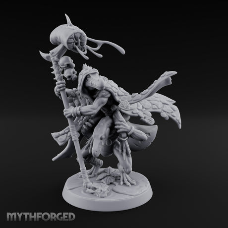 Skull Staff Wielding Lizardfolk Shaman