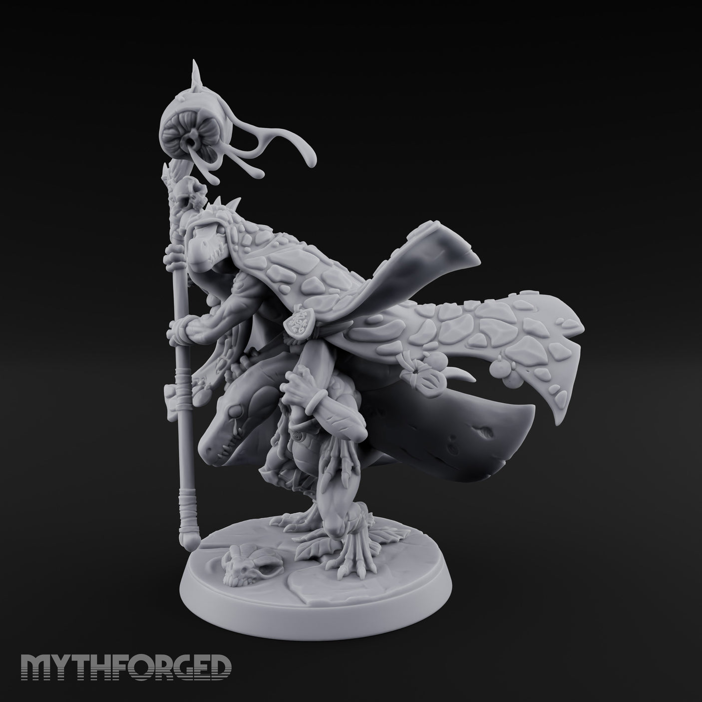 Skull Staff Wielding Lizardfolk Shaman gallery 8