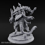 Skull Studded Lurching Rat King Miniature for Dungeons and Dragons, Pathfinder or other TTRPGs