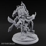 Skull Studded Lurching Rat King Miniature for Dungeons and Dragons, Pathfinder or other TTRPGs