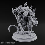 Skull Studded Lurching Rat King Miniature for Dungeons and Dragons, Pathfinder or other TTRPGs