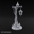 Skull-Topped Chain-Wrapped Necromantic Street Lamp Post Miniature for Dungeons and Dragons, Pathfinder or other TTRPGs