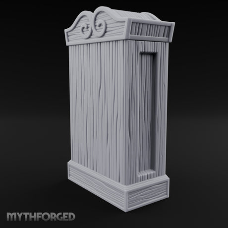 Skull-Topped Scroll-Laden Pirate Bookshelf Miniature for Dungeons and Dragons, Pathfinder or other TTRPGs