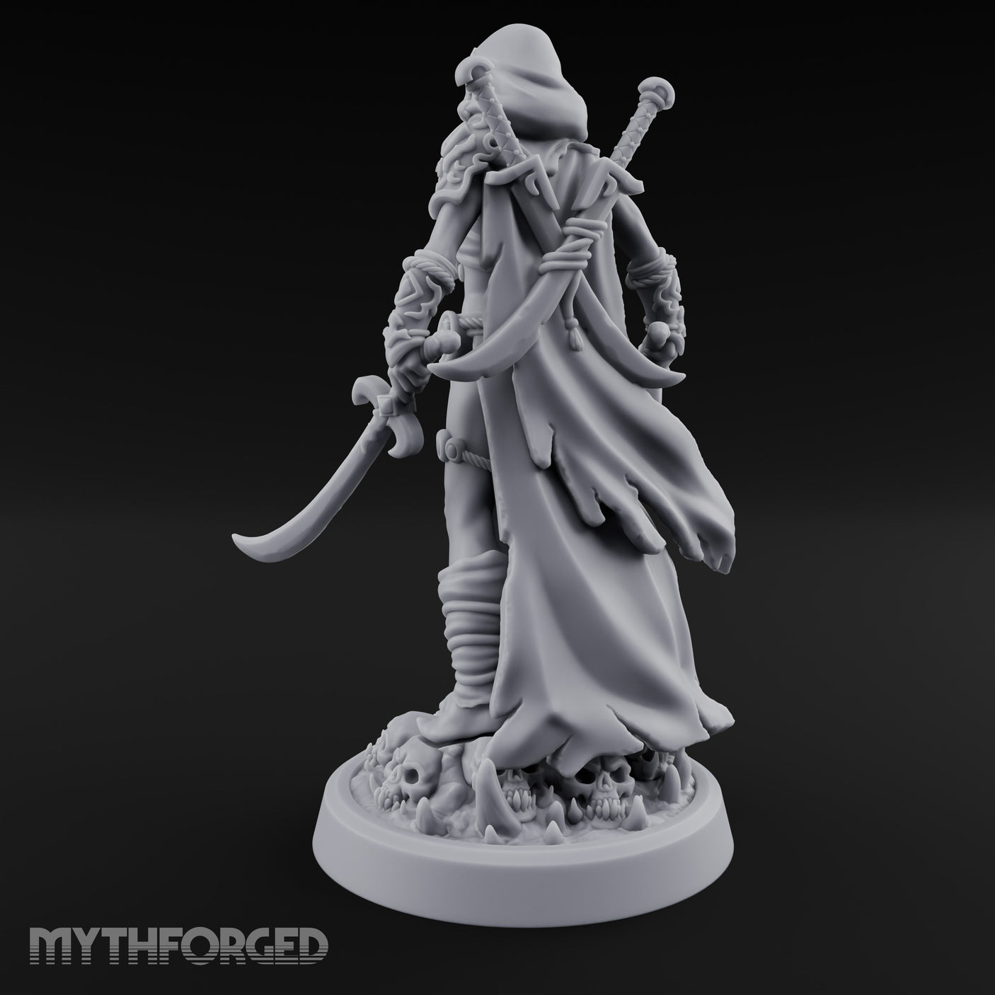 Skull Treading Dual Wielding Human Assassin gallery 6