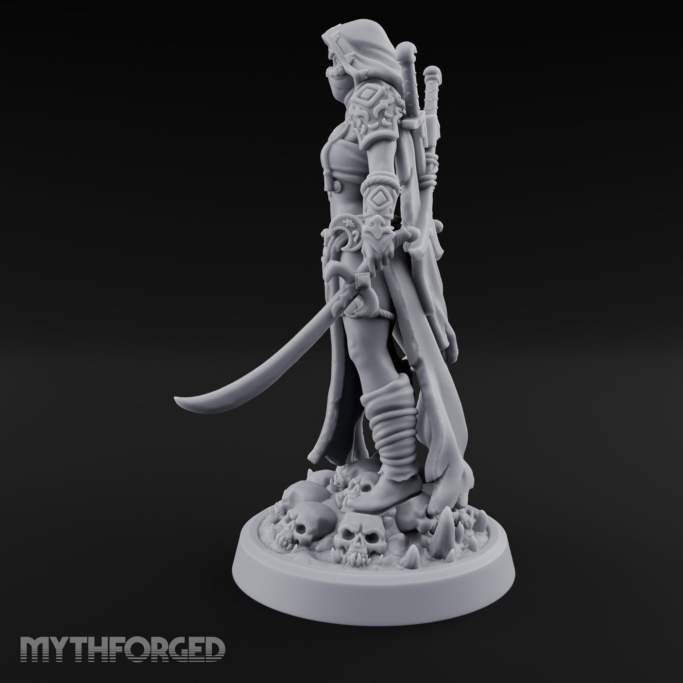 Skull Treading Dual Wielding Human Assassin gallery 7