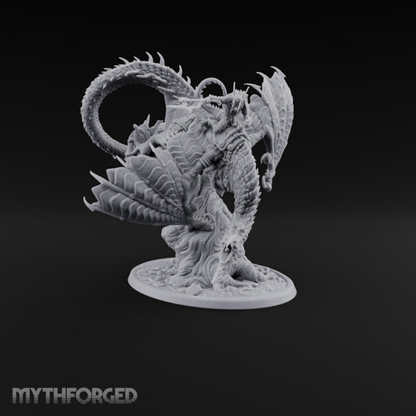 Saddled and Unbothered Lizardfolk Rider on Wyvern