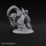 Saddled and Unbothered Lizardfolk Rider on Wyvern