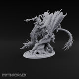 Saddled and Unbothered Lizardfolk Rider on Wyvern
