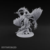 Saddled and Unbothered Lizardfolk Rider on Wyvern