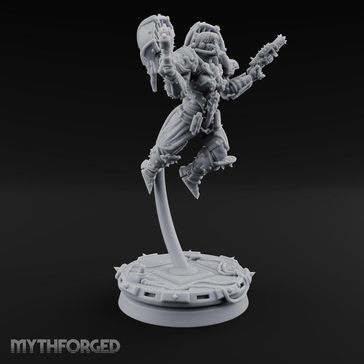 Prayers Descend Armed Human Jump Pack Warriors — A