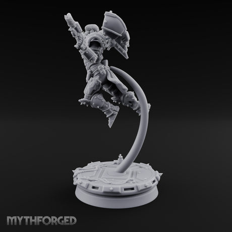Prayers Descend Armed Human Jump Pack Warrior A