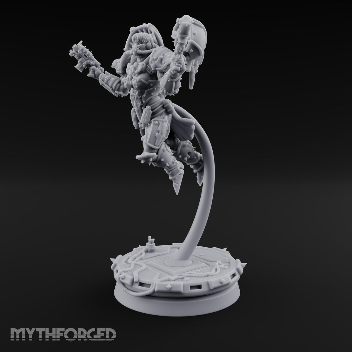 Prayers Descend Armed Human Jump Pack Warrior A