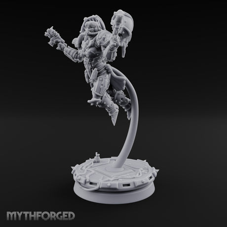 Prayers Descend Armed Human Jump Pack Warrior A