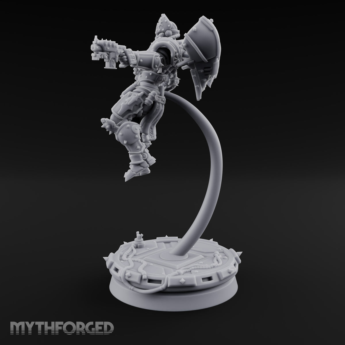 Prayers Descend Armed Human Jump Pack Warrior B