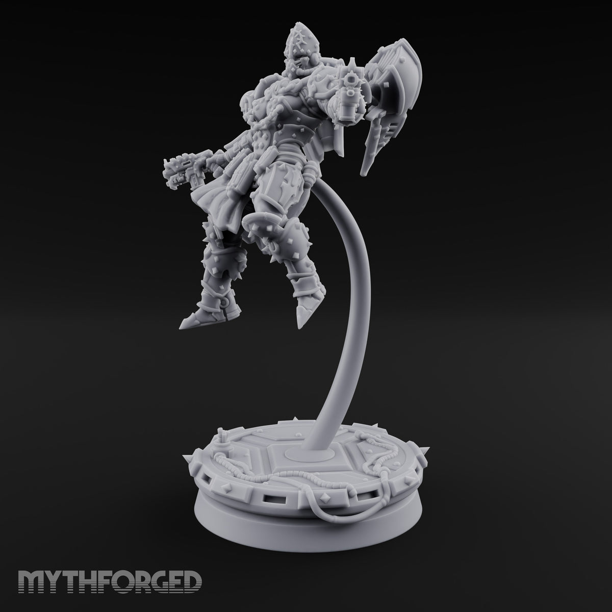 Prayers Descend Armed Human Jump Pack Warrior B
