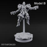 Prayers Descend Armed Human Jump Pack Warrior B